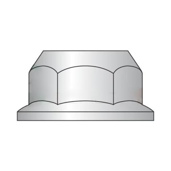 Flange Nut, M3-0.50, 18-8 Stainless Steel, Not Graded, 5.5 mm Hex Wd, 4000 PK, Newport Fasteners, Mfr#: 178044
