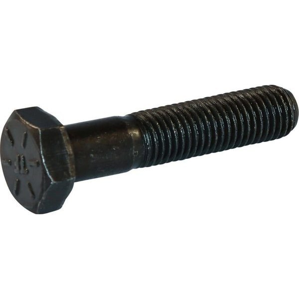 Grade 8, 1/4"-20 Hex Head Cap Screw, Plain Steel, 4-1/2 in L, 50 PK, Newport Fasteners, Mfr#: 511607-50