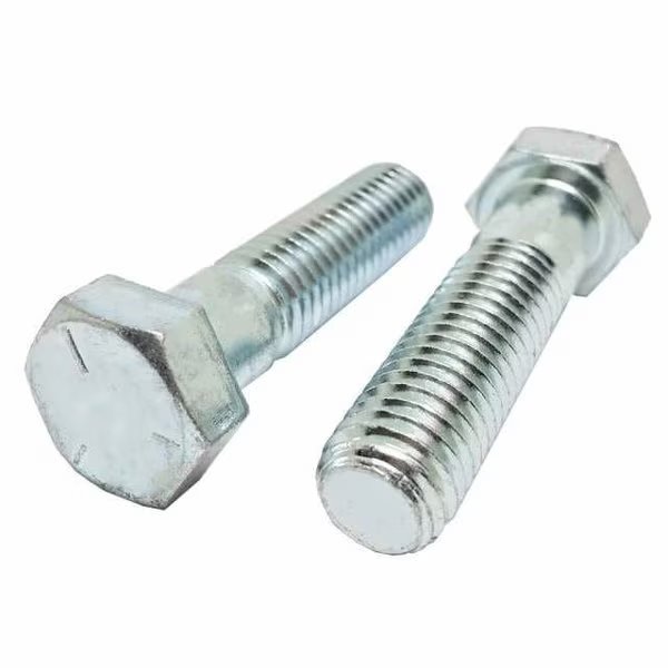 Grade 5, 7/8"-9 Hex Head Cap Screw, Zinc Plated Steel, 8-1/2 in L, 10 PK, Newport Fasteners, Mfr#: 898012-10