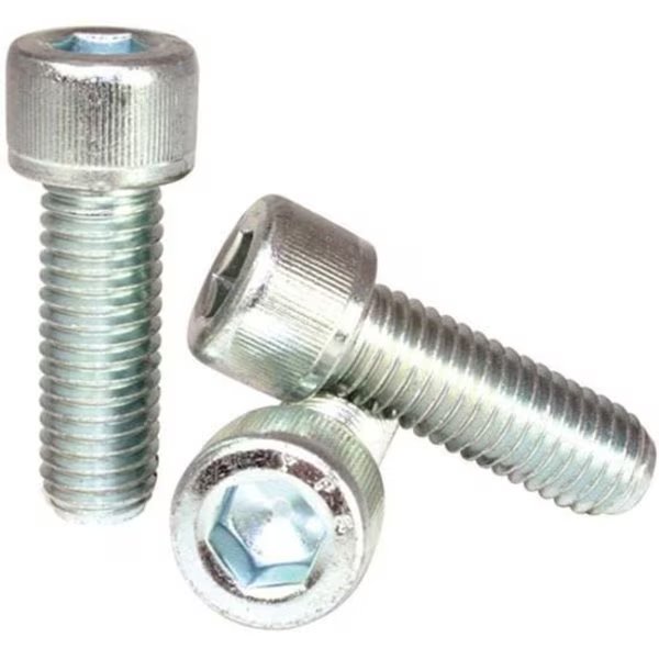 #10-24 Socket Head Cap Screw, Zinc Plated Alloy Steel, 1 in Length, 100 PK, Newport Fasteners, Mfr#: 242367-100