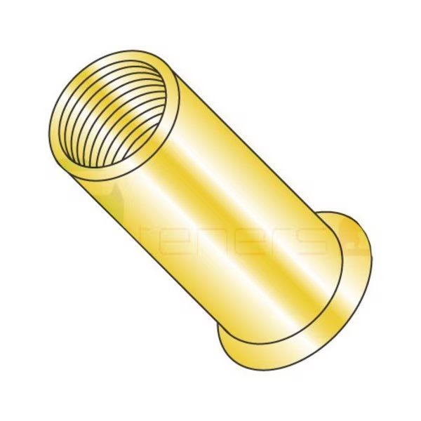 Rivet Nut, #10-32 Thread Size, 0.3 in Flange Dia., 0.435" L, Steel, 1000 PK, Newport Fasteners, Mfr#: 614752