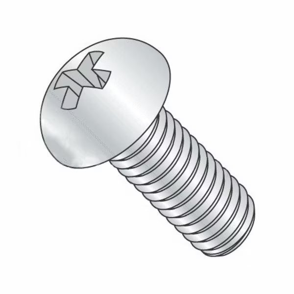 #10-24 x 1-1/2 in Phillips Round Machine Screw, Zinc Plated Steel, 100 PK, Newport Fasteners, Mfr#: 871405-100