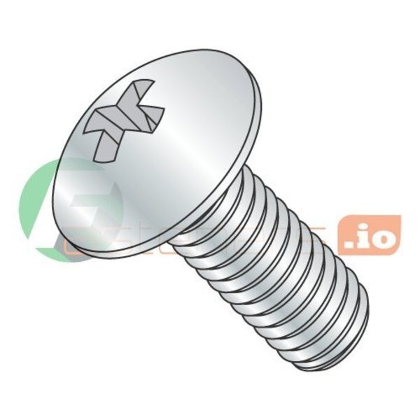 #10-32 x 2 in Phillips Truss Machine Screw, Zinc Plated Steel, 1500 PK, Newport Fasteners, Mfr#: 602293
