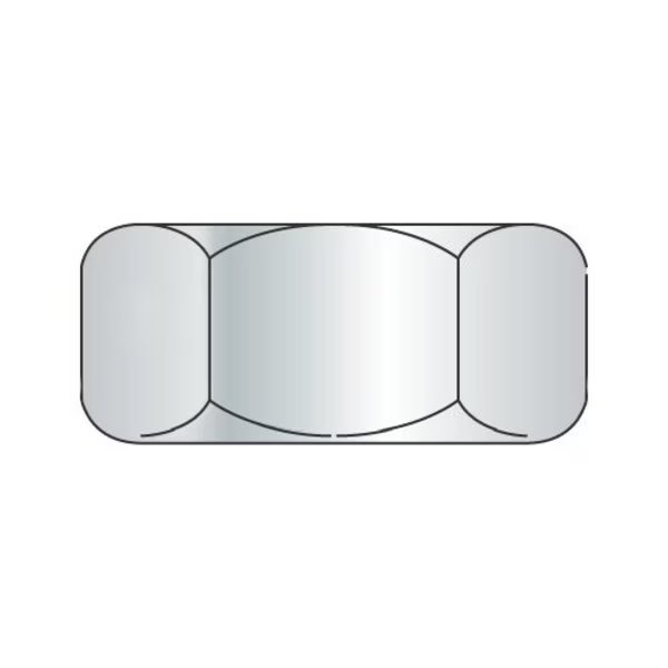 Hex Nut, 7/16"-20, Steel, Zinc Plated, 3/8 in Ht, 700 PK, Newport Fasteners, Mfr#: 912701