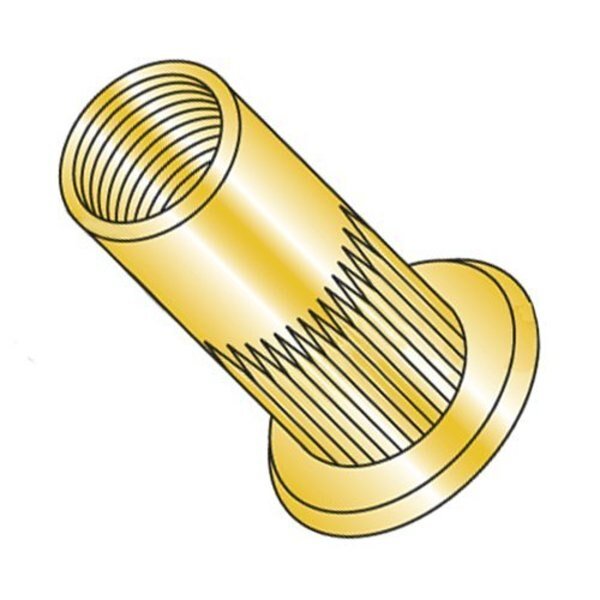 Rivet Nut, M8-1.25 Thread Size, 170.02mm Flange Dia., 17.15mm L, Steel, 1000 PK, Newport Fasteners, Mfr#: 967894