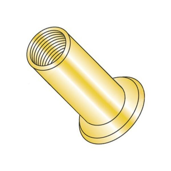 Rivet Nut, 5/16"-18 Thread Size, 0.655 in Flange Dia., 0.922" L, Steel, 1000 PK, Newport Fasteners, Mfr#: 481263
