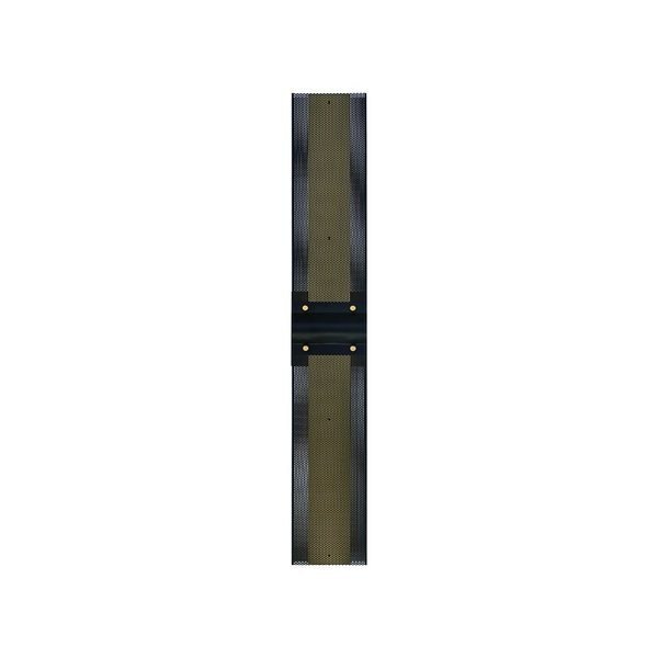 Brama Industrial 7" Square LED Outdoor Pendant, Black+Gold/White Pc, Eurofase, Mfr#: 42711-018
