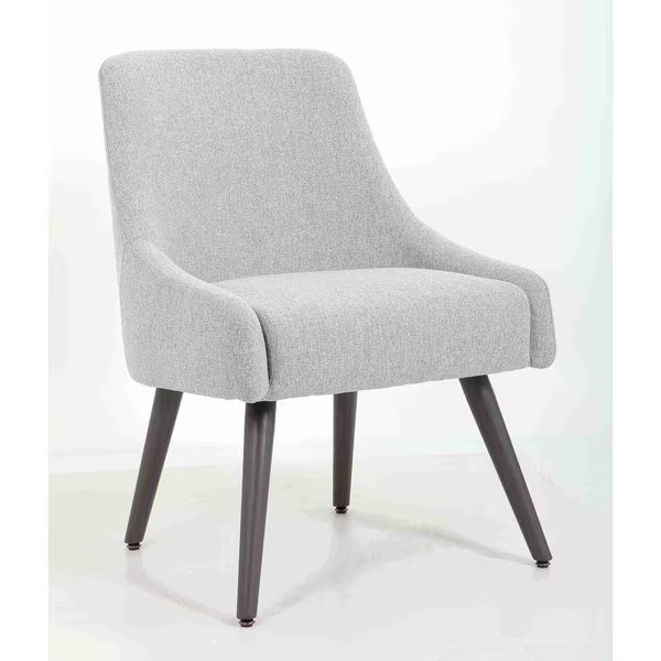 Deluxe Comfort 4 Leg Pull Up Desk Chair  Gray Fabric, Boss Office Products, Mfr#: B579-GY