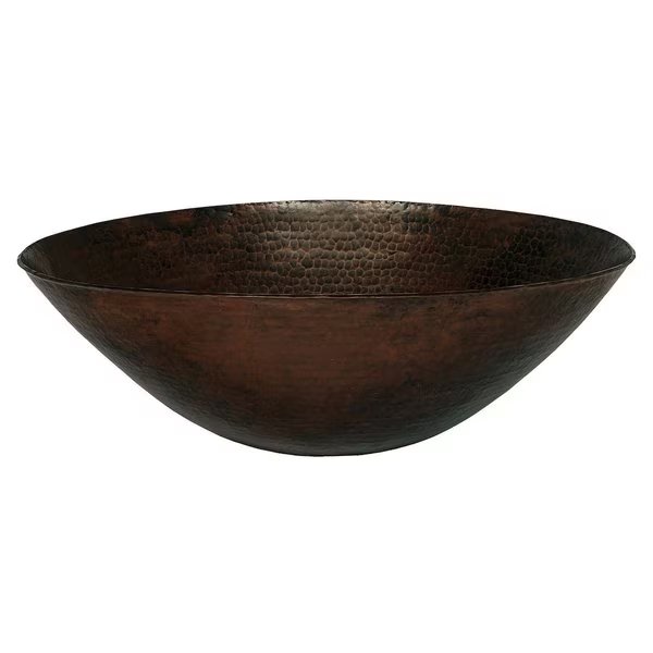 CATALONIA Copper Vessel Sink, Antique, Novatto, Mfr#: TCV-002AN