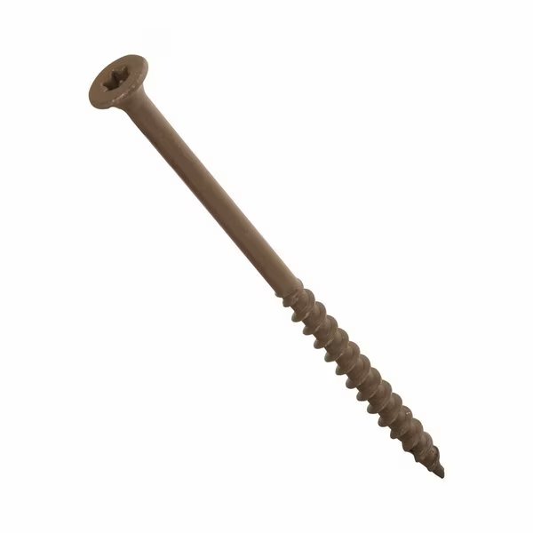 Deck Screw, 3.7 in, Steel, 250 PK, Nuvo Iron, Mfr#: 83BRJ