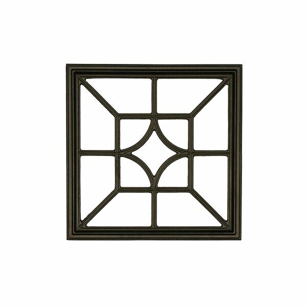 SQUARE/DIAMOND BLACK CAST ALUMINUM FENCE & GATE INSERT, Nuvo Iron, Mfr#: ACW54-EC