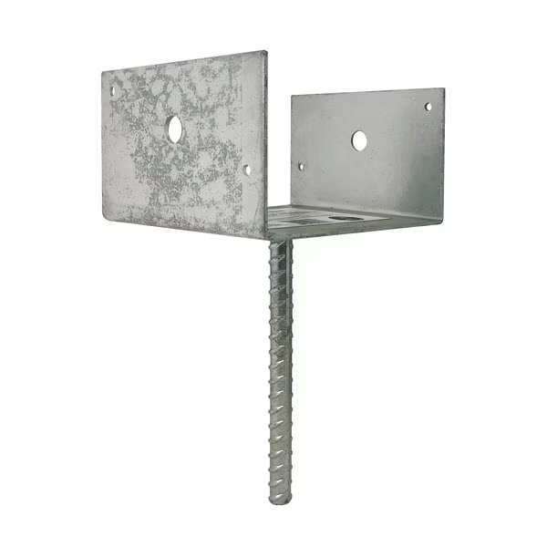 6in x 6in GALVANIZED STEEL POST SUPPORT SADDLE BRACKETS, Nuvo Iron, Mfr#: DSG6