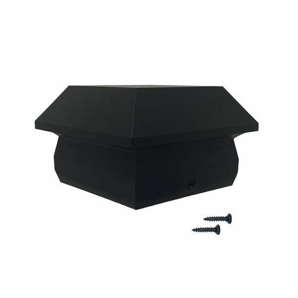 4 x 4 PLASTIC PYRAMID POST CAP, Nuvo Iron, Mfr#: SPC25