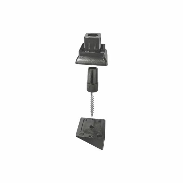 SURFACE MOUNT STAIR RAIL CONNECTORS, 20PK, Nuvo Iron, Mfr#: SQMSRA
