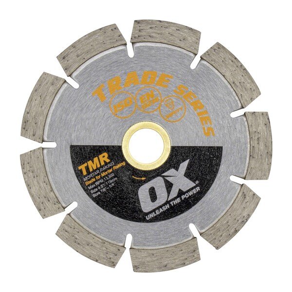 Trade Tuck Pointing 4.5'' Diamond Blade - 7/8'' - 5/8'' Bore, Ox Tools, Mfr#: OX-TMR-4.5