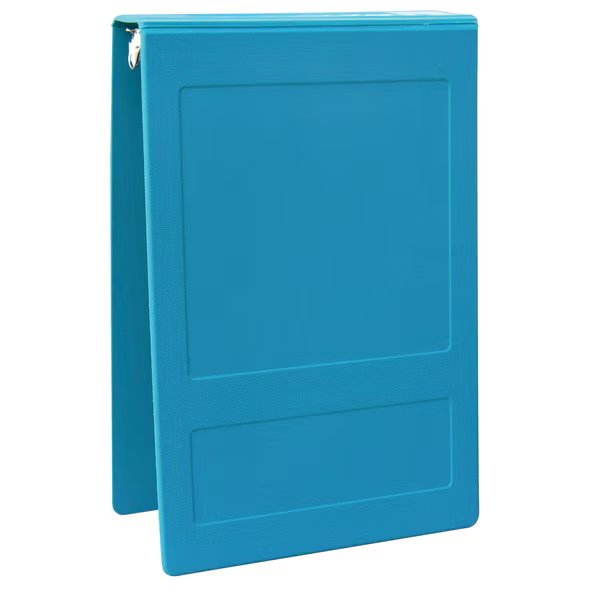 2 Inch Top Open 3 Ring Binder In Aqua, PK5, Omnimed, Mfr#: 205008-3AQ5