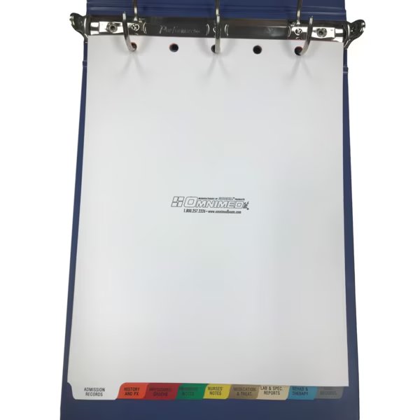 Medical Set, 9 Tab, Preprinted Poly Chart Dividers, Top Open, PK10, Omnimed, Mfr#: 220901