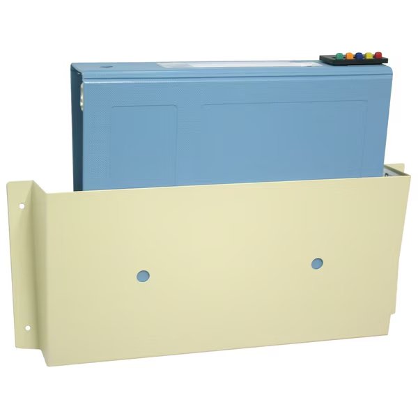 Steel Coated Beige Wall Pocket (7H" x 14W"), Omnimed, Mfr#: 255714