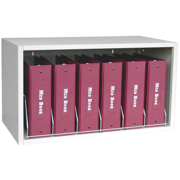 Cubical Storage Rack with Locking Panel Holds 16 Binders up to 2.75", Omnimed, Mfr#: 266008_359_010