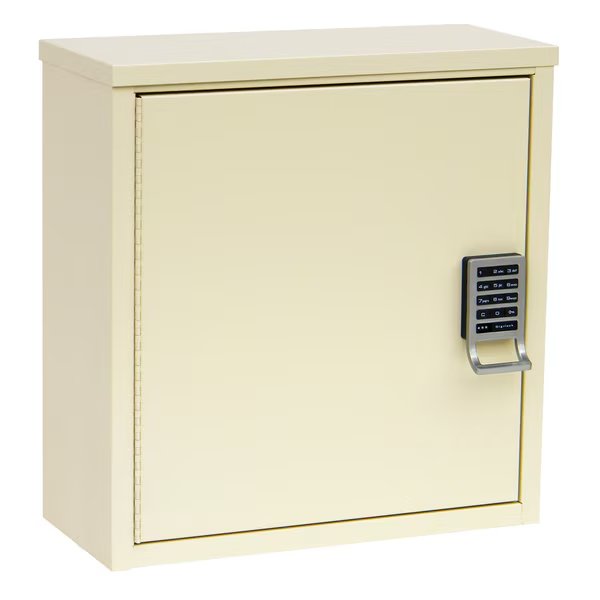 Patient Security Cabinet with Programmable E-Lock, 8", Beige, Omnimed, Mfr#: 291601-BG