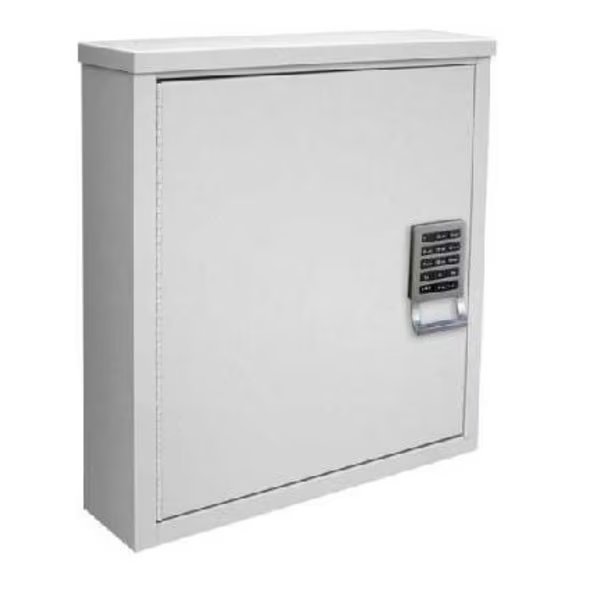Patient Security Cabinet with Programmable E-Lock, 8", Light Gray, Omnimed, Mfr#: 291601-LG
