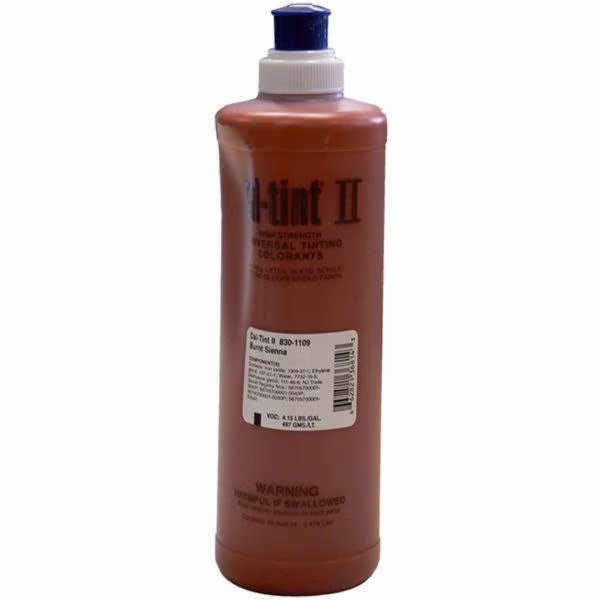 16 Oz 830-1109 Burnt Sienna Cal-Tint II Universal Colorant, Cal-Tint Ii, Mfr#: 830-1109