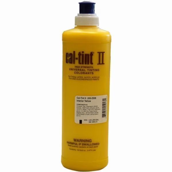 16 Oz 830-2506 Interior Yellow Cal-Tint II Universal Colorant, Cal-Tint Ii, Mfr#: 830-2506