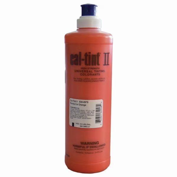 16 Oz 830-0979 Permanent Orange Cal-Tint II Universal Colorant, Cal-Tint Ii, Mfr#: 830-0979