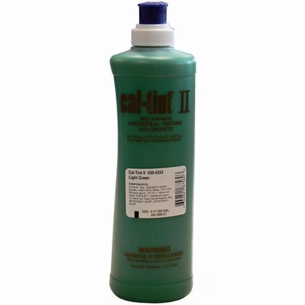 16 Oz 830-4333 Light Green Cal-Tint II Universal Colorant, Cal-Tint Ii, Mfr#: 830-4333