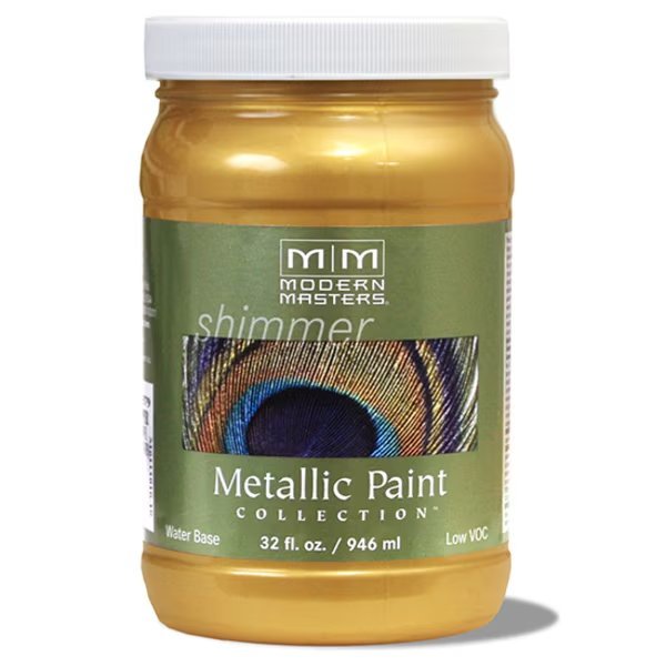 1 Qt Modern Masters ME200 Pale Gold WB Decorative Metallic Paint, Modern Masters, Mfr#: ME200