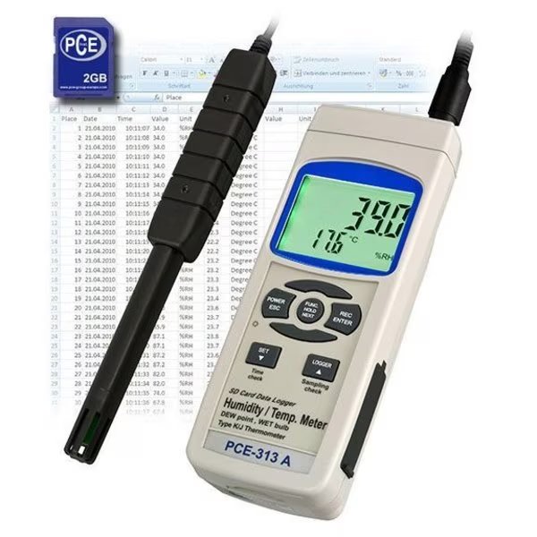 Air Humidity Meter, 5 to 95% RH, Pce Instruments, Mfr#: PCE-313A