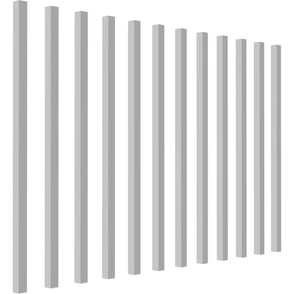 1 1/4"W x 1 1/4"D x 36"H Providence Square Baluster, PK 12, Ekena Millwork, Mfr#: BAL01X01X36SEC-12