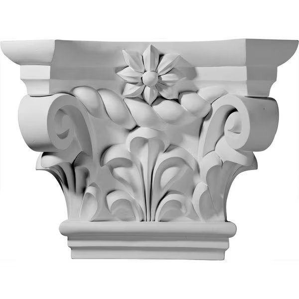 19 1/4"W x 6 1/4"D x 14 3/8"H Kendall Capital (Fits Pilasters up to 10 1/8"W x 1 1/4"D), Ekena Millwork, Mfr#: CAP19X06X14KD