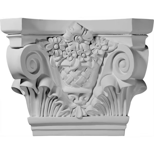 21 5/8"W x 7 1/2"D x 16 3/4"H Sussex Capital (Fits Pilasters up to 13 1/2"W x 1 5/8"D), Ekena Millwork, Mfr#: CAP21X07X16SU