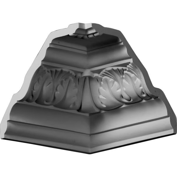 5 1/8"P x 6 7/8"H Inside Corner Moulding (matches moulding MLD06X05X08TI), Ekena Millwork, Mfr#: MIC05X06TI