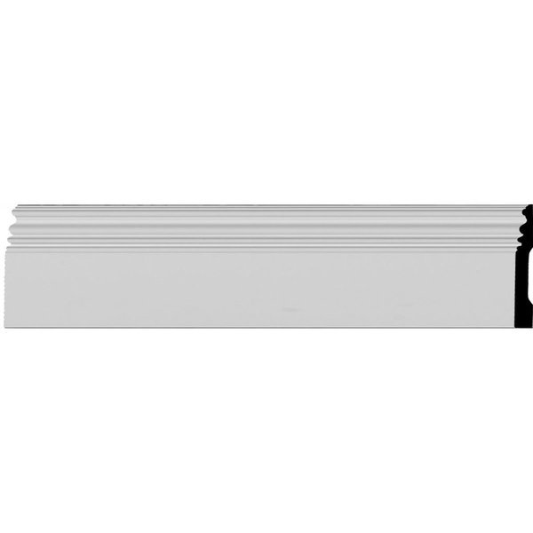 SAMPLE - 5"H x 3/4"P x 12"L Classic Baseboard Moulding, Ekena Millwork, Mfr#: SAMPLE-BBD05X01CL