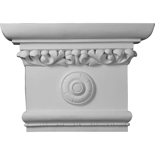 24"W x 16 1/2"H x 6"P Victorian Capital (Fits Pilasters up to 16"W x 2 1/8"D), Ekena Millwork, Mfr#: CAP24X17X06VI