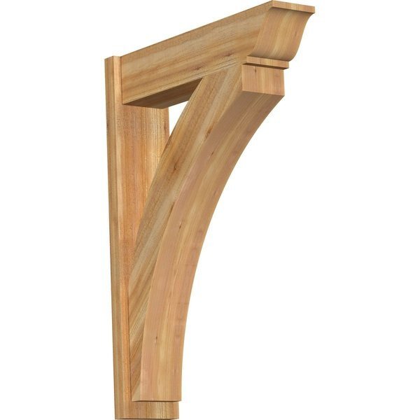 Thorton Rough Sawn Traditional Outlooker, Western Red Cedar, 8"W x 32"D x 44"H, Ekena Millwork, Mfr#: OUT08X32X44THR01RWR