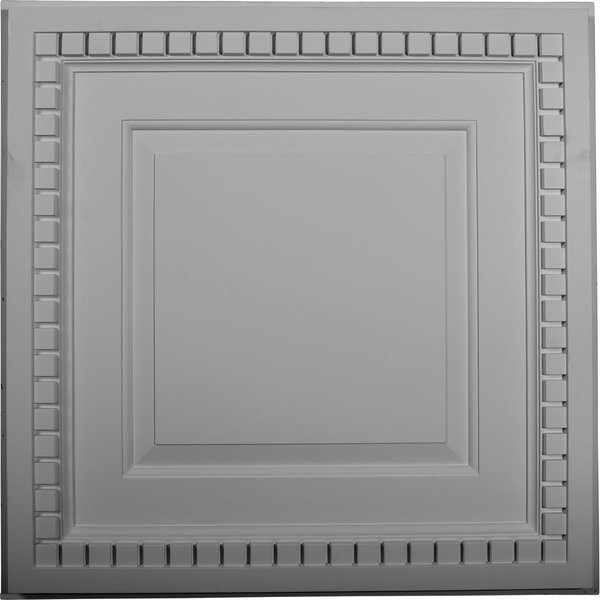 23 3/4"W x 23 3/4"H x 1 5/8"P Dentil Ceiling Tile, Ekena Millwork, Mfr#: CT24X24DE
