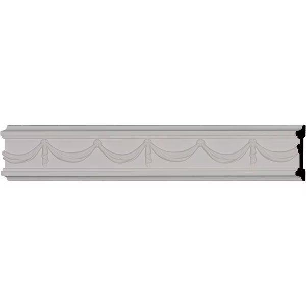 SAMPLE - 2 1/2"H x 1/2"P x 12"L Federal Chair Rail, Ekena Millwork, Mfr#: SAMPLE-CHA02X01FE