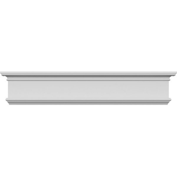 113" Bottom Width x 117 3/8" Top Width x 8 5/8"H x 3/8"P Bedford Crosshead, Ekena Millwork, Mfr#: CRH09X113BE