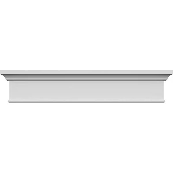146" Bottom Width x 149 1/8" Top Width x 6 1/8"H x 1/2"P Craftsman Crosshead, Ekena Millwork, Mfr#: CRH06X146PN-1