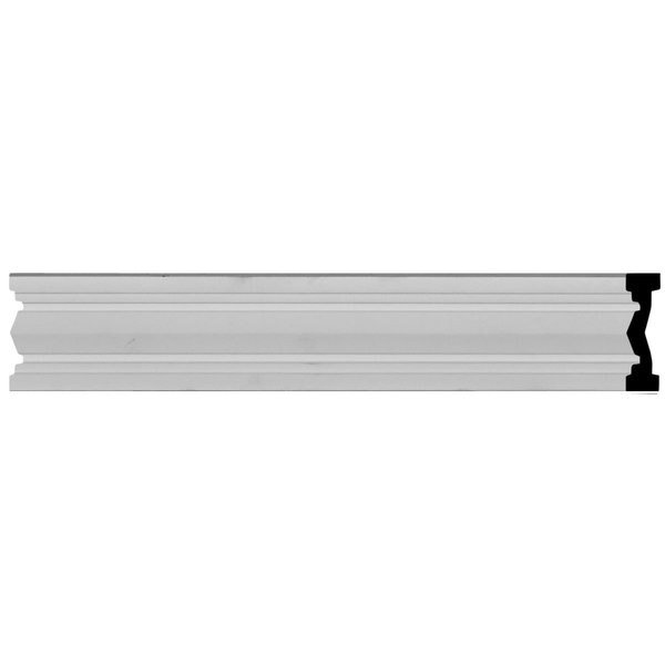 3"H x 7/8"P x 94 1/2"L Charleston Chair Rail, Ekena Millwork, Mfr#: CHA03X01CH