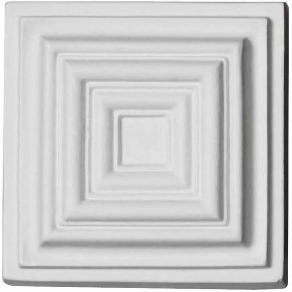 4 1/8"W x 4 1/8"H x 1 1/4"P Leandros Rosette, Ekena Millwork, Mfr#: ROS03X03LE