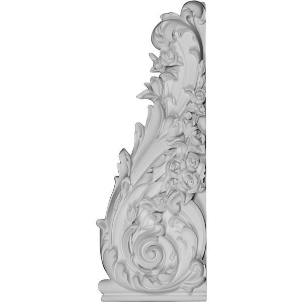17 1/4"W x 6 1/4"H x 1 1/8"P Logan Onlay, Right, Ekena Millwork, Mfr#: ONL17X06X01LO-R
