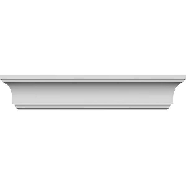 25" Bottom Width x 34 3/4" Top Width x 9 5/8"H x 1 1/4"P Ashford Crosshead, Ekena Millwork, Mfr#: CRH10X25ST