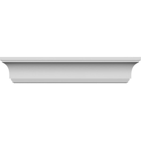 110" Bottom Width x 119 3/4" Top Width x 9 5/8"H x 1 1/4"P Ashford Crosshead, Ekena Millwork, Mfr#: CRH10X110ST