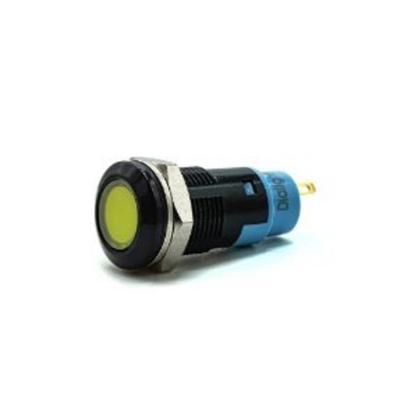 12 MM YEL LED PMI - 24 VDC, Dialight, Mfr#: 6123332140F