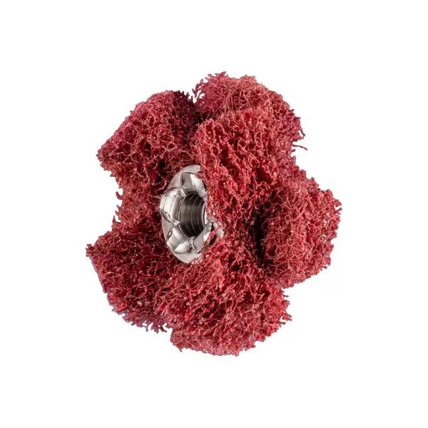 1" POLINOX® Cross Buffs, 8-32 Thd. - 2 Layers, Aluminum Oxide - Fine Grade, Pferd, Mfr#: 44201