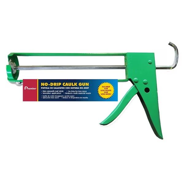 1/10 Gal Caulk Gun No-Drip Skeleton Smooth Rod, Premier, Mfr#: 3202